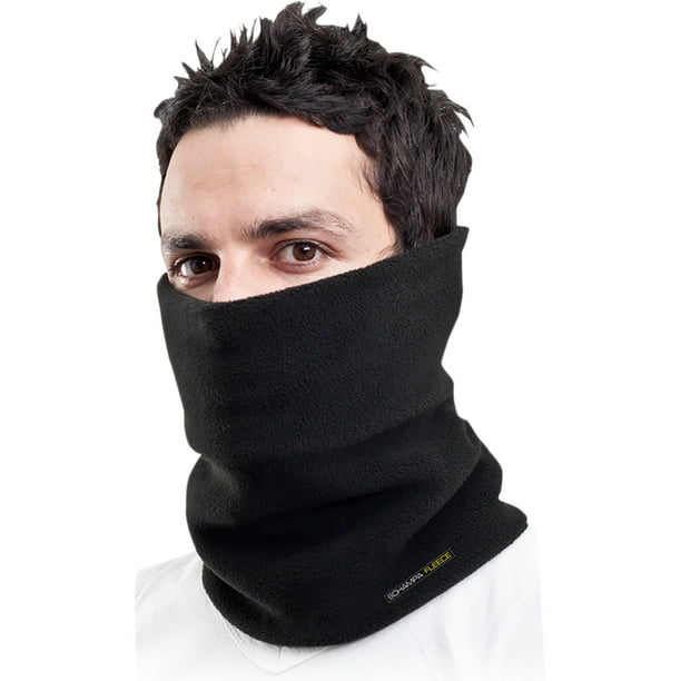 Schampa Black Short Fleece Neck Dickie One Size Motorcycle Cold Weather Coverage Schampa Black Short Fleece Neck Dickie One Size Motorcycle Cold Weather Coverage
